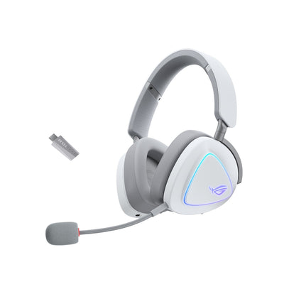 ASUS ROG Delta II Wireless Lightweight Gaming Headset - Moonlight White (90YH03W0-BHUA10)