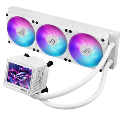 B Grade ASUS ROG Ryujin III 360 Extreme ARGB Performance White All In One CPU Cooler with OLED - 360mm