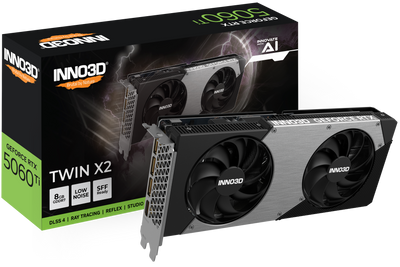 Inno3D GeForce RTX 5060 Ti Twin X2 8GB GDDR7 PCI-Express Graphics Card