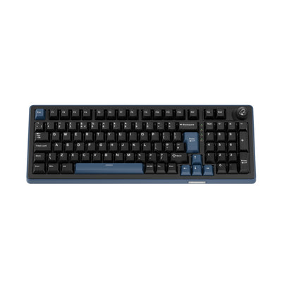 Ducky OK-M Tri-mode Mechanical Keyboard 98 Black-Blue Mechanical Gaming Keyboard - Wine Red Switch UK ISO Layout