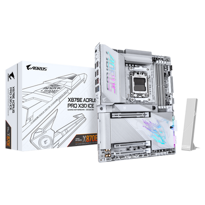 Gigabyte X870E AORUS PRO X3D ICE(Socket AM5) DDR5 ATX Motherboard