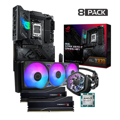 8Pack Elite Tier - Asus Strix X870 - AMD Ryzen 9 9950X3D Switcher Overclocked Bundle