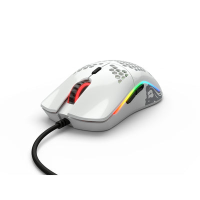 Glorious Model O USB RGB Odin Gaming Mouse - Glossy White (GO-GWHITE)