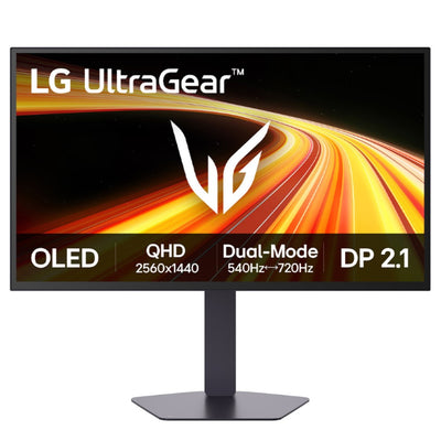 LG 27GX790B-B UltraGear 27” OLED QHD/FHD Dual Mode 540Hz/720Hz FreeSync/G-SYNC Widescreen Gaming Monitor