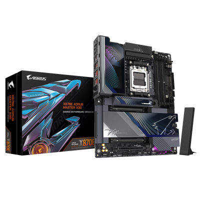 Gigabyte X870E AORUS MASTER X3D (Socket AM5) DDR5 ATX Motherboard