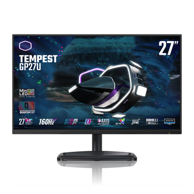 B Grade Cooler Master Tempest GP27U 27" 3840x2160 IPS Mini-LED 160Hz FreeSync HDR HDMI 2.1 Widescreen Gaming Monitor