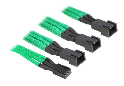 BitFenix Alchemy 3pin x3 Fan adaptor extension 60cm - Green