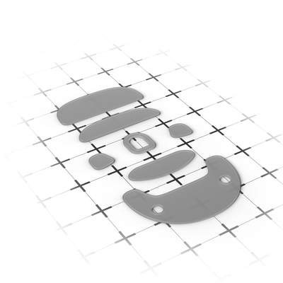 Endgame Gear OP1 Mouse Skates, 100% PTFE, Milky White