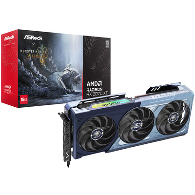 Asrock Radeon RX 9070 XT Monster Hunter Wilds Edition 16GB GDDR6 Graphics Card