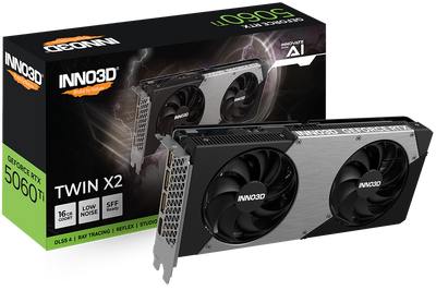 Inno3D GeForce RTX 5060 Ti Twin X2 16GB GDDR7 PCI-Express Graphics Card