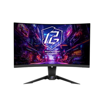 ASRock 27" PG27QRT2A 2560x1440 VA 1500R 180Hz 1ms FreeSync Widescreen Curved Gaming Monitor
