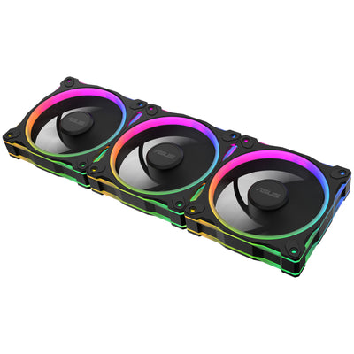 ASUS Prime MR120 ARGB Black PWM Triple Fan Pack - 120mm