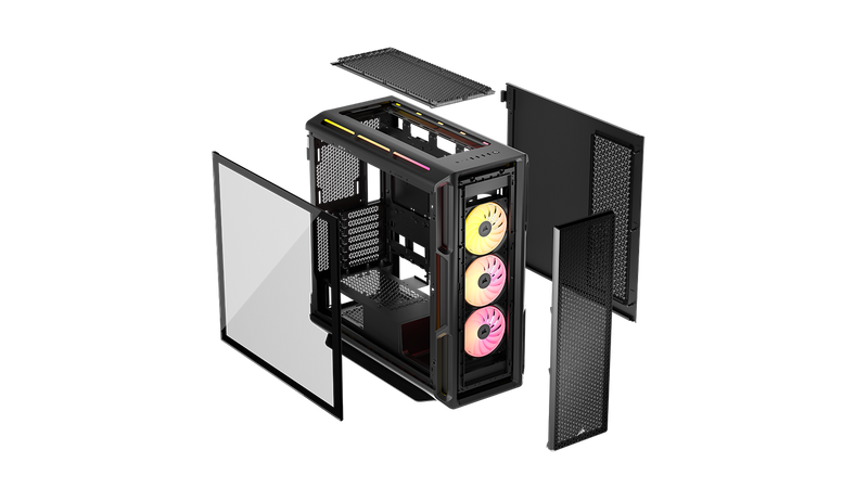 Corsair iCUE LINK 5000T LX RGB Mid-Tower PC Case - Black