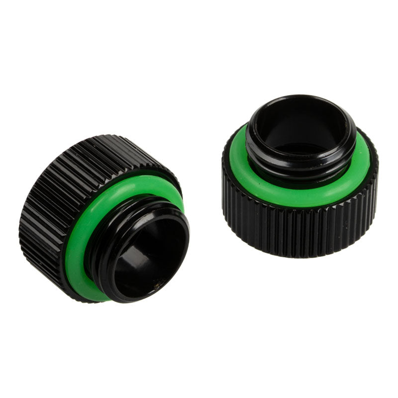 Bitspower Touchaqua Adapter Male to Female G1/4 Black Fitting - 2-pack