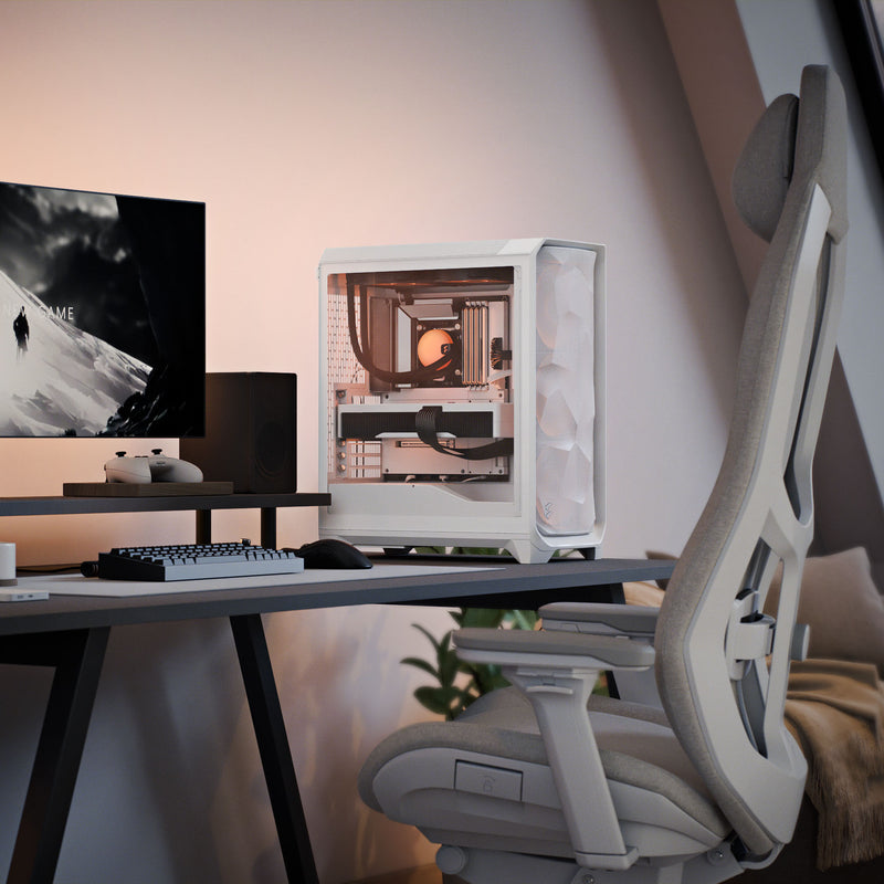 Fractal Design Meshify 3 White TG Clear Tint Case