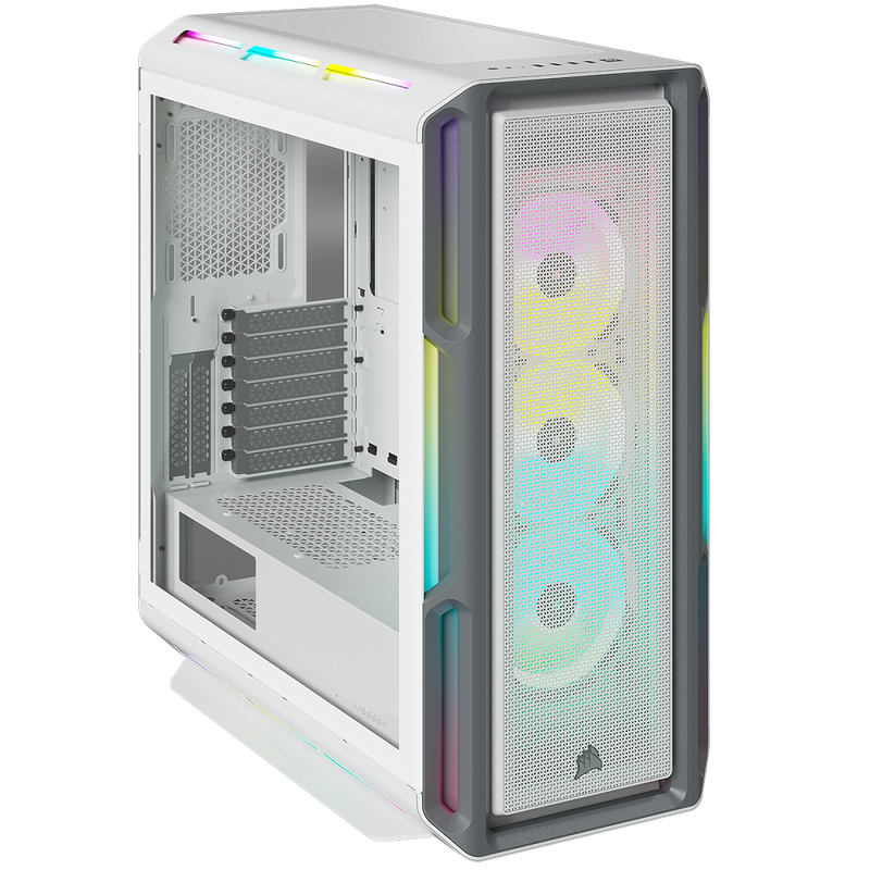 Corsair iCUE 5000T RGB Tempered Glass Mid-Tower Smart Case White (CC-9011231-WW)