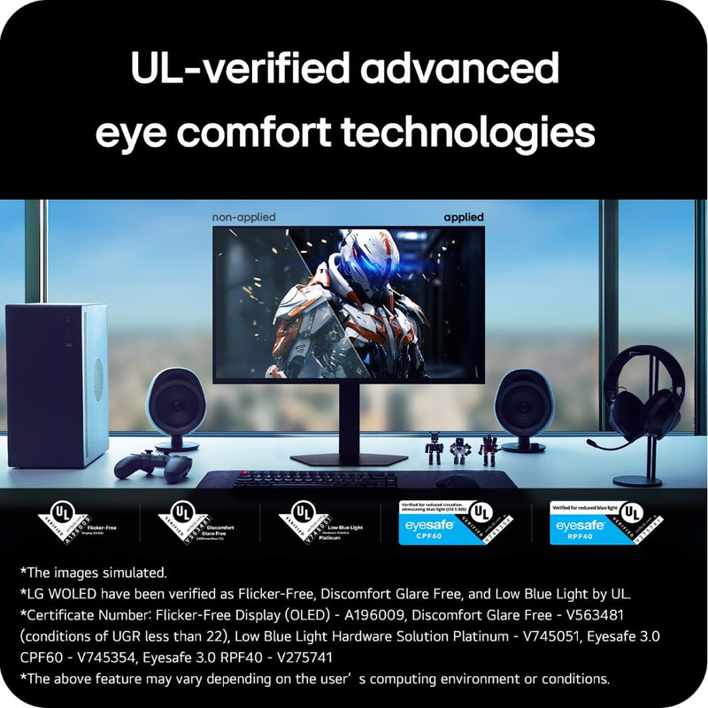 LG 27GX790B-B UltraGear 27” OLED QHD/FHD Dual Mode 540Hz/720Hz FreeSync/G-SYNC Widescreen Gaming Monitor