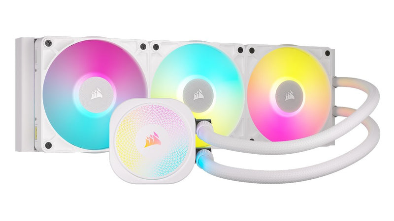 CORSAIR iCUE LINK TITAN 360 RX RGB White All In One CPU Cooler - 360mm