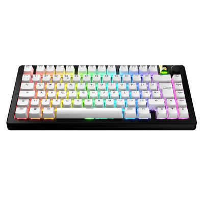 B Grade Glorious Double Shot PBT Keycaps Classic White UK English (GLO-KB-ACC-KC-GPBT-BA