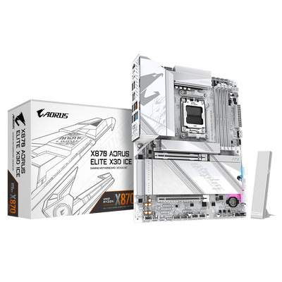 Gigabyte X870 AORUS ELITE X3D ICE (Socket AM5) DDR5 ATX Motherboard