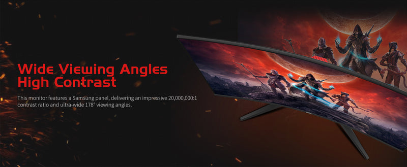 KOORUI G3221SC 32" 2560x1440 VA 170Hz 1ms A-Sync Curved Widescreen Gaming Monitor