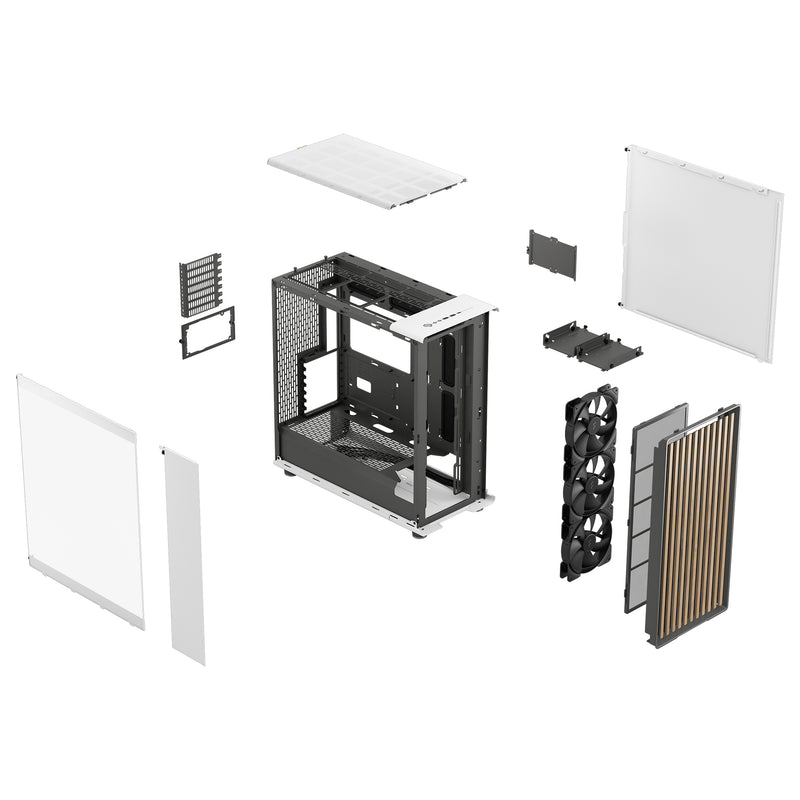 Fractal Design North XL Chalk White Tempered Glass Case