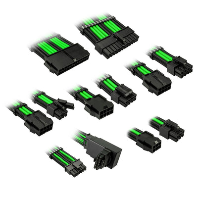 Kolink Core Pro Braided Cable Extension Kit 12VHWPR Type 1 - Venom Green