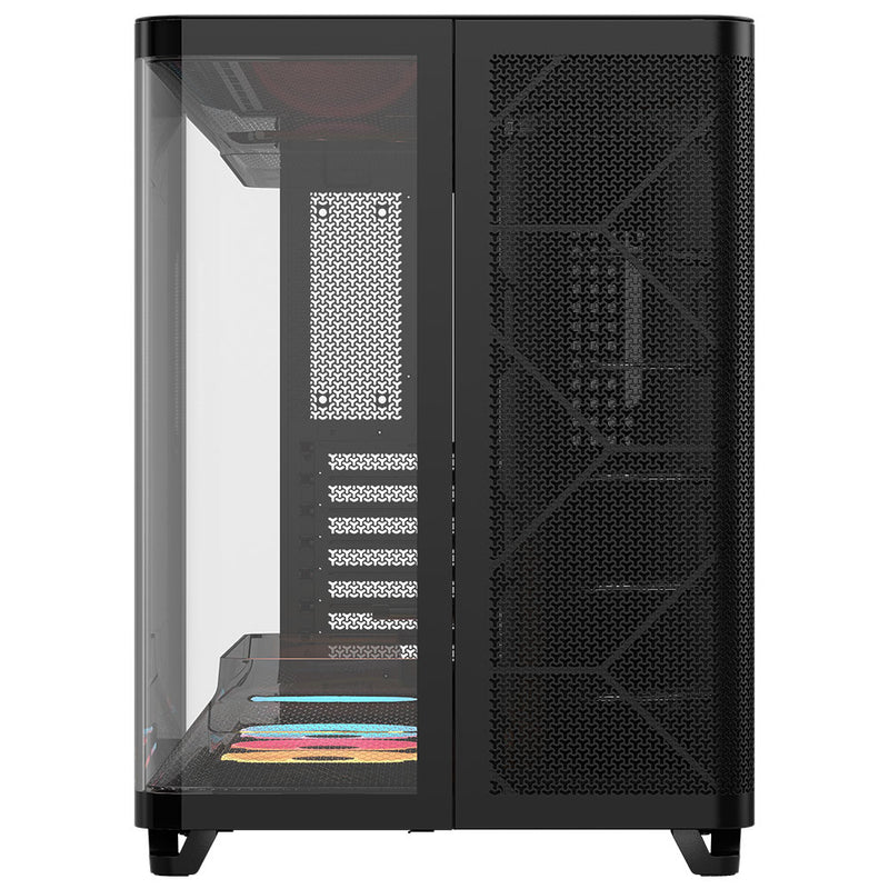 Corsair AIR 5400 LX-R RGB iCUE LINK Triple Chamber Mid-Tower PC Case - Black
