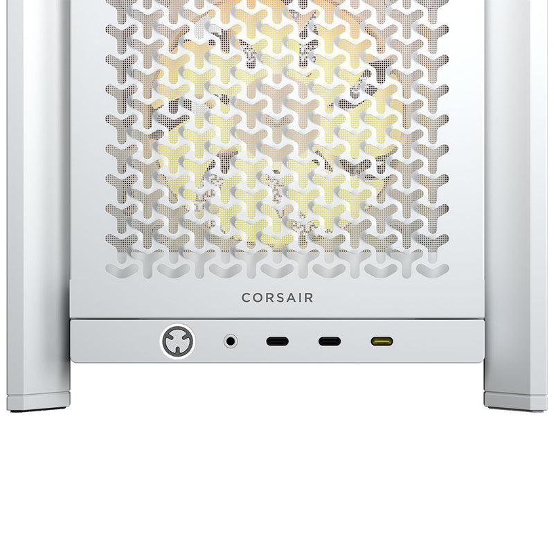 Corsair FRAME 4000D LCD RS ARGB Premium Mid-Tower PC Case - White