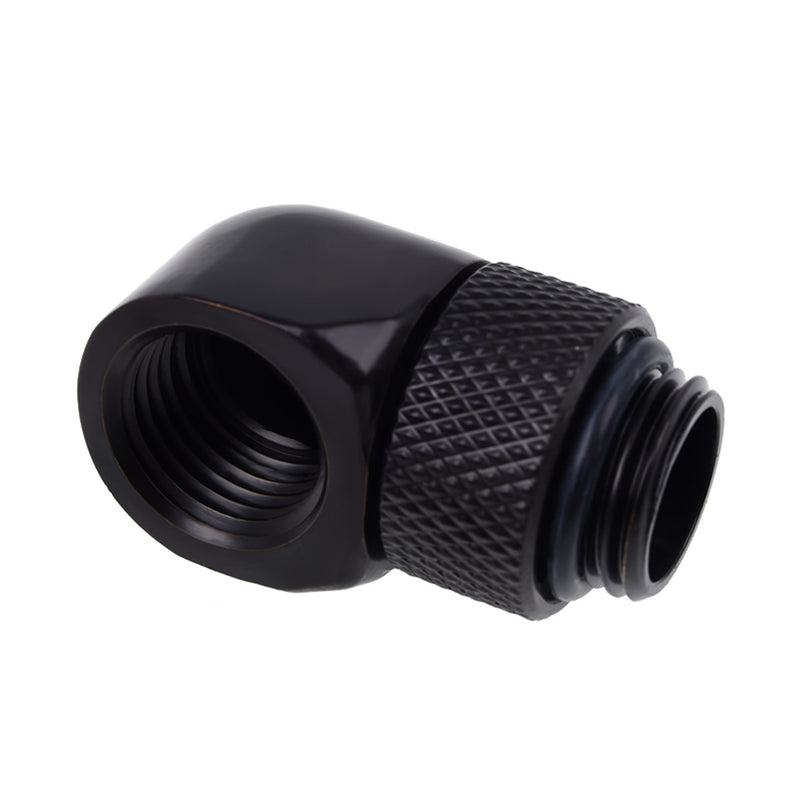 Alphacool 90 Degree Angled Rotary Fitting -  Deep Black