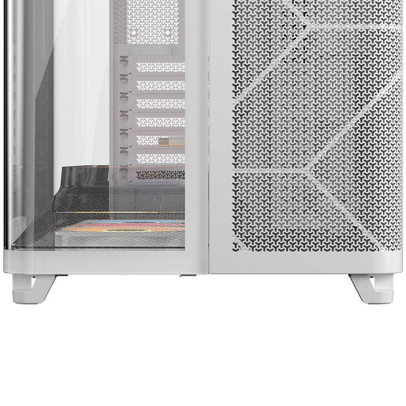 Corsair AIR 5400 RS-R ARGB Triple Chamber Mid-Tower PC Case - White