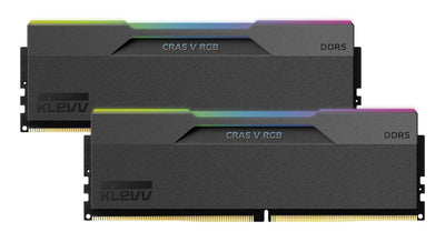 KLEVV CRAS V RGB 32GB (2x16GB) 6000MHz C28 DDR5 Dual Channel Kit - Black