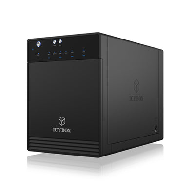 IcyBox USB 3.1 4 x 2.5" / 3.5" Hard Drive and SSD External Enclosure