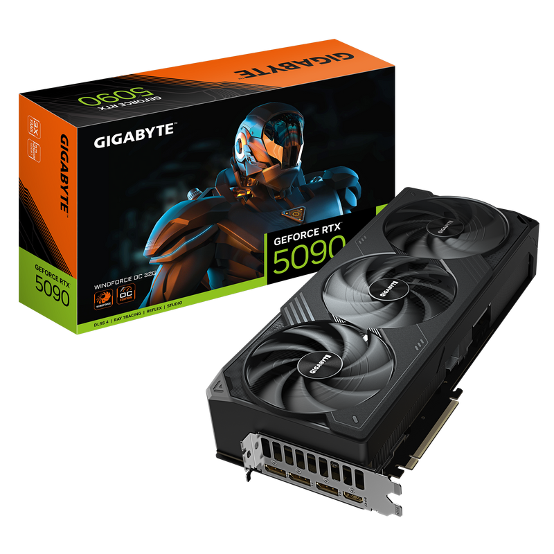 Gigabyte GeForce RTX 5090 Windforce OC 32GB GDDR7 PCI-Express Graphics Card