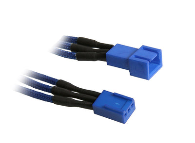 BitFenix Alchemy 3-Pin Extension 90cm - sleeved blue/blue