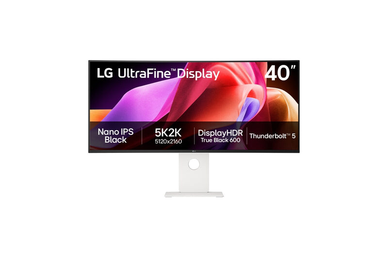 B Grade LG UltraFine 40U990A-W 40" 5120x2160 IPS Black 120Hz FreeSync Thunderbolt 5 Curved Ultrawide Gaming Monitor