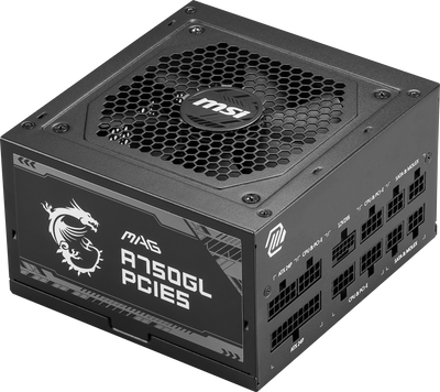 B Grade MSI MAG A750GL ATX 3.1 PCIe 5.1 750W 80 Plus Gold Modular Power Supply