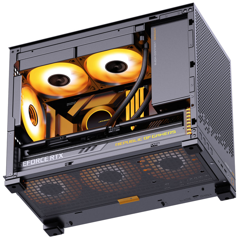 Jonsbo D32 PRO Tempered Glass mATX, Mini Case - Black