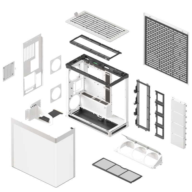 HAVN HS 420 VGPU Premium Mid Tower Case - White