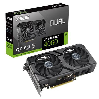 Asus GeForce RTX 4060 Dual EVO OC 8GB GDDR6 PCI-Express Graphics Card