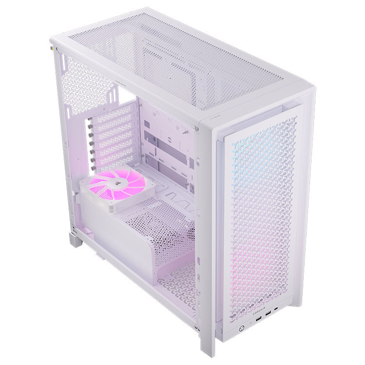 Corsair FRAME 4000D LCD RS ARGB Premium Mid-Tower PC Case - White