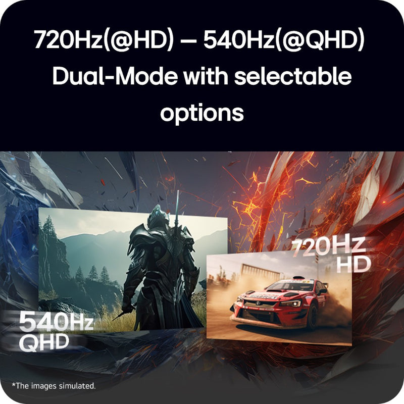 LG 27GX790B-B UltraGear 27” OLED QHD/FHD Dual Mode 540Hz/720Hz FreeSync/G-SYNC Widescreen Gaming Monitor