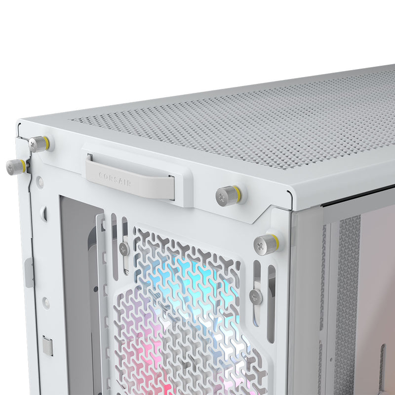 Corsair FRAME 4000D LCD RS ARGB Premium Mid-Tower PC Case - White