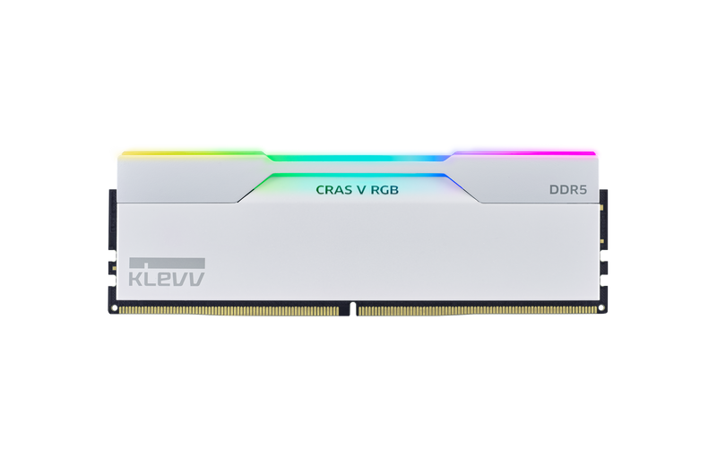 KLEVV CRAS V RGB EXPO 32GB (2x16GB) 6000MHz C30 DDR5 Dual Channel Kit - White