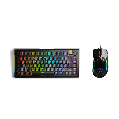 Glorious GMMK 3 PRO HE 75% Wireless and Model D- Keyboard and Gaming Mouse Bundle
