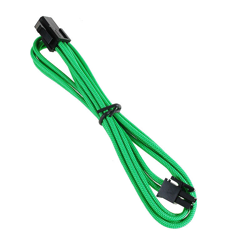 BitFenix Alchemy 4-Pin ATX12V Extension 45cm - sleeved green/black