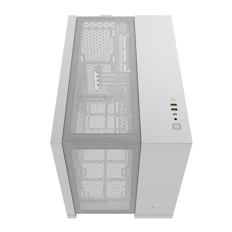 Corsair 2500D AIRFLOW Micro ATX Dual Chamber PC Case – White CC-9011264-WW