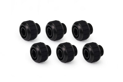 Alphacool Apex Grip 13/10mm SoftTube 6 Pack Fittings - Black