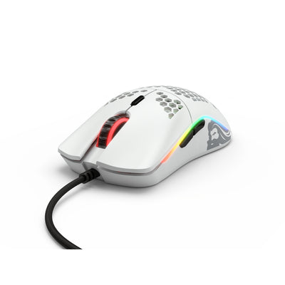 Glorious Model O USB RGB Odin Gaming Mouse - Matte White (GO-WHITE)