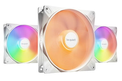 be quiet Light Wings LX ARGB 140mm PWM High Speed Triple Fan Pack - White